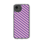 Slim Protection Case［ Small Stripe - Purple × Pink ］