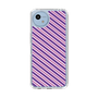 Slim Protection Case［ Small Stripe - Purple × Pink ］