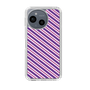 Slim Protection Case［ Small Stripe - Purple × Pink ］