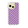 Slim Protection Case［ Small Stripe - Purple × Pink ］