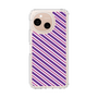 Slim Protection Case［ Small Stripe - Purple × Pink ］