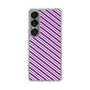 Slim Protection Case［ Small Stripe - Purple × Pink ］
