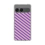 Slim Protection Case［ Small Stripe - Purple × Pink ］