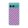 Slim Protection Case［ Small Stripe - Purple × Pink ］
