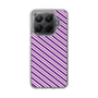 Slim Protection Case［ Small Stripe - Purple × Pink ］
