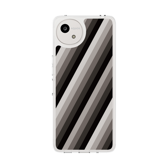 Slim Protection Case［ Middle Stripe - Black ］