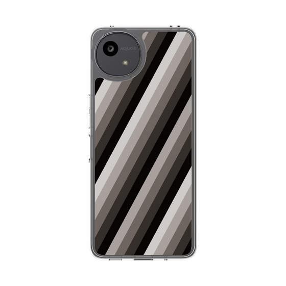 Slim Protection Case［ Middle Stripe - Black ］