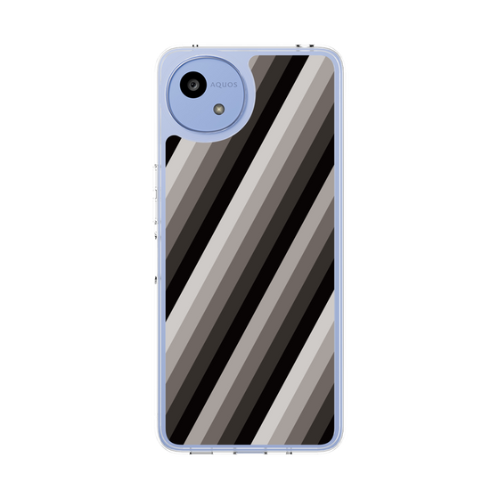 Slim Protection Case［ Middle Stripe - Black ］