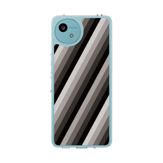 Slim Protection Case［ Middle Stripe - Black ］
