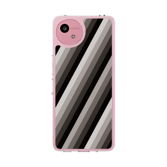 Slim Protection Case［ Middle Stripe - Black ］