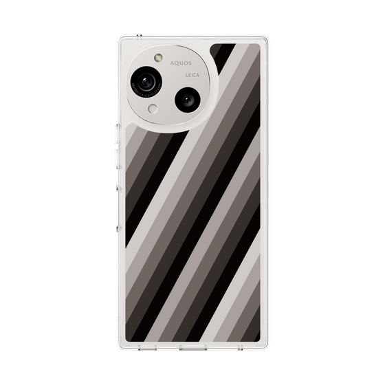Slim Protection Case［ Middle Stripe - Black ］