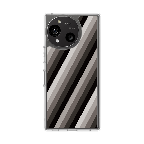 Slim Protection Case［ Middle Stripe - Black ］