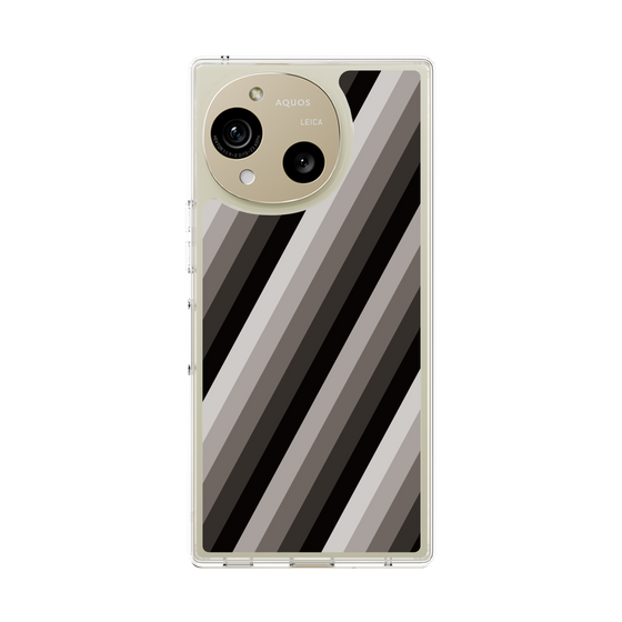 Slim Protection Case［ Middle Stripe - Black ］