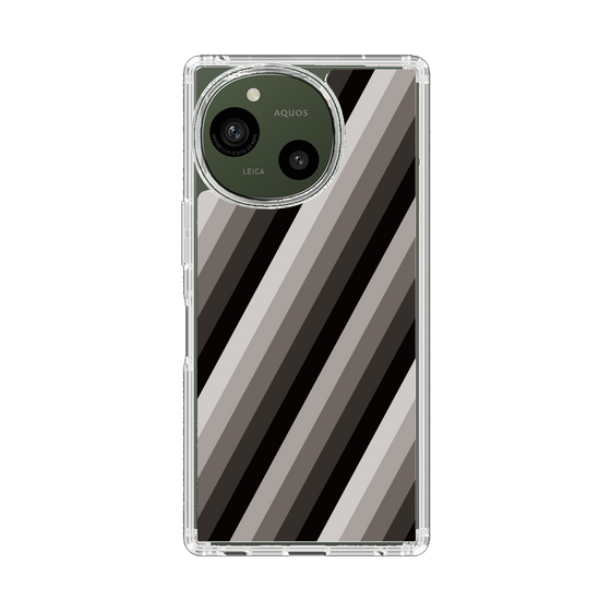 Slim Protection Case［ Middle Stripe - Black ］