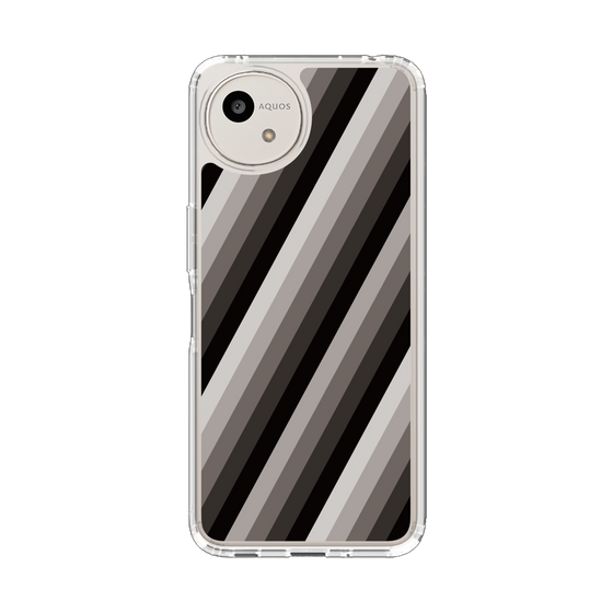 Slim Protection Case［ Middle Stripe - Black ］