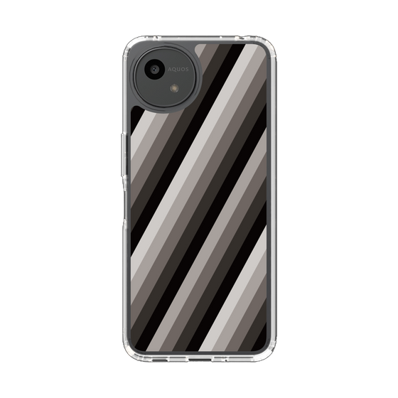 Slim Protection Case［ Middle Stripe - Black ］