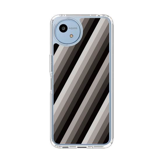 Slim Protection Case［ Middle Stripe - Black ］