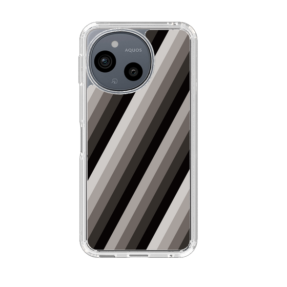 Slim Protection Case［ Middle Stripe - Black ］