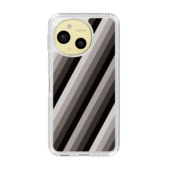 Slim Protection Case［ Middle Stripe - Black ］