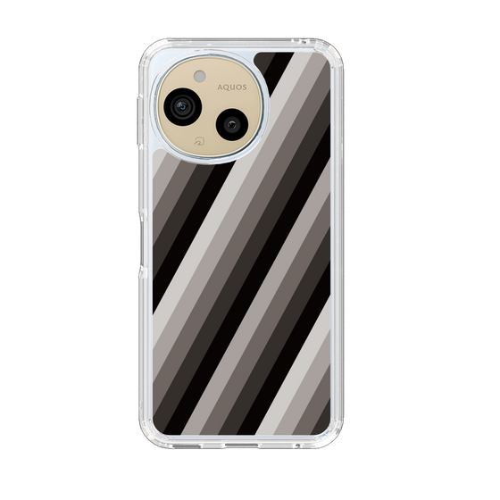 Slim Protection Case［ Middle Stripe - Black ］