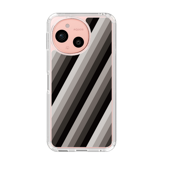 Slim Protection Case［ Middle Stripe - Black ］