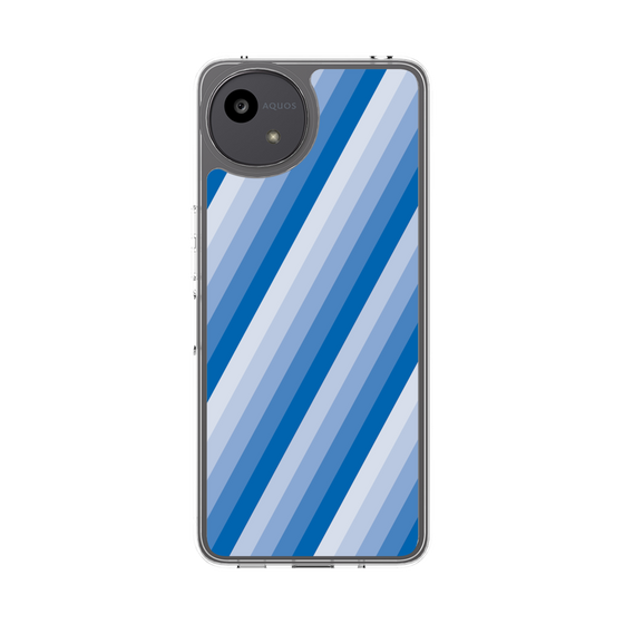 Slim Protection Case［ Middle Stripe - Blue ］