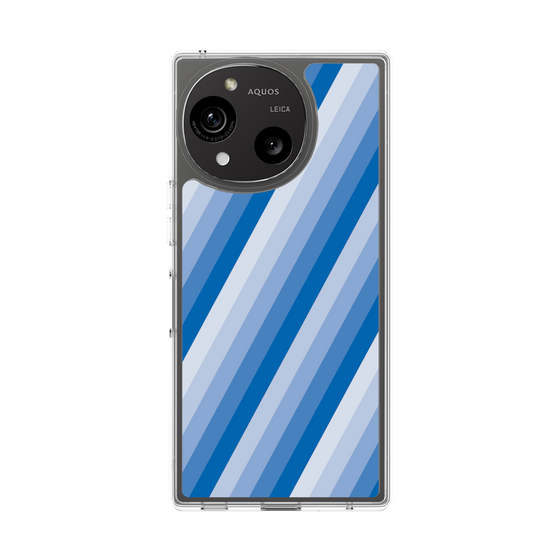 Slim Protection Case［ Middle Stripe - Blue ］