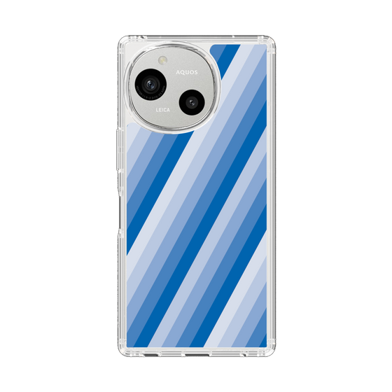 Slim Protection Case［ Middle Stripe - Blue ］