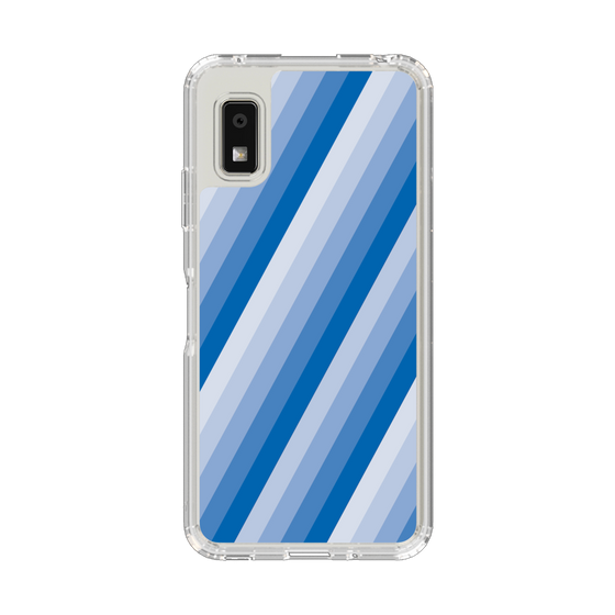 Slim Protection Case［ Middle Stripe - Blue ］