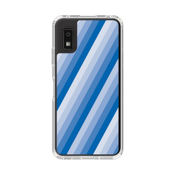 Slim Protection Case［ Middle Stripe - Blue ］