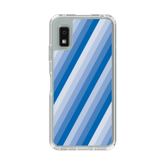 Slim Protection Case［ Middle Stripe - Blue ］