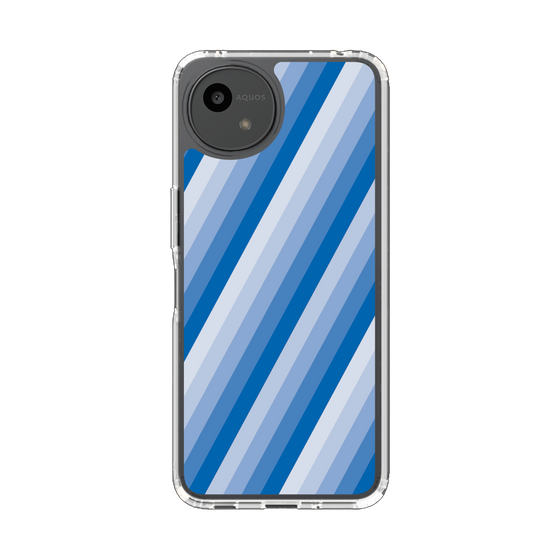 Slim Protection Case［ Middle Stripe - Blue ］