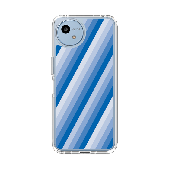 Slim Protection Case［ Middle Stripe - Blue ］