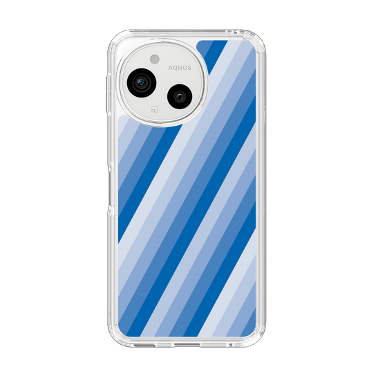 Slim Protection Case［ Middle Stripe - Blue ］