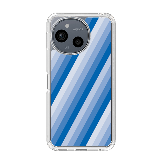 Slim Protection Case［ Middle Stripe - Blue ］