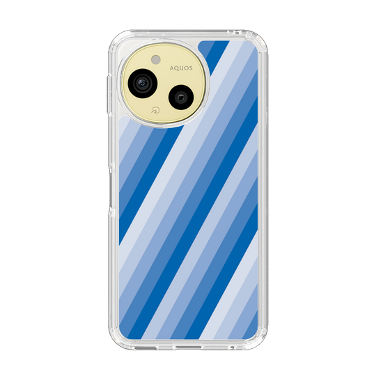 Slim Protection Case［ Middle Stripe - Blue ］