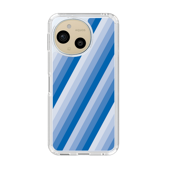 Slim Protection Case［ Middle Stripe - Blue ］