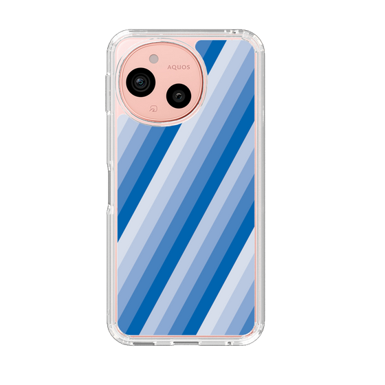 Slim Protection Case［ Middle Stripe - Blue ］