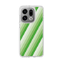 Slim Protection Case［ Middle Stripe - Green ］