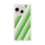 Slim Protection Case［ Middle Stripe - Green ］