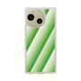 Slim Protection Case［ Middle Stripe - Green ］
