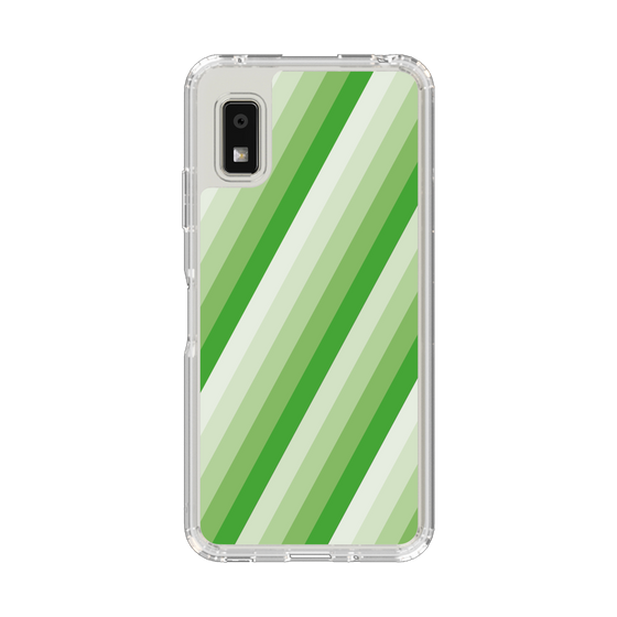 Slim Protection Case［ Middle Stripe - Green ］