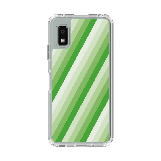 Slim Protection Case［ Middle Stripe - Green ］