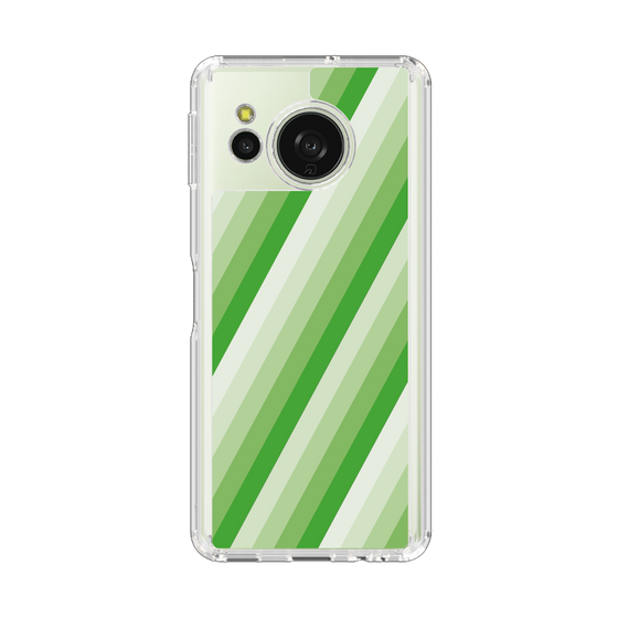 Slim Protection Case［ Middle Stripe - Green ］