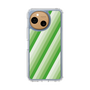 Slim Protection Case［ Middle Stripe - Green ］