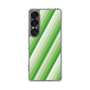 Slim Protection Case［ Middle Stripe - Green ］
