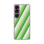 Slim Protection Case［ Middle Stripe - Green ］