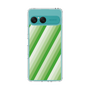 Slim Protection Case［ Middle Stripe - Green ］