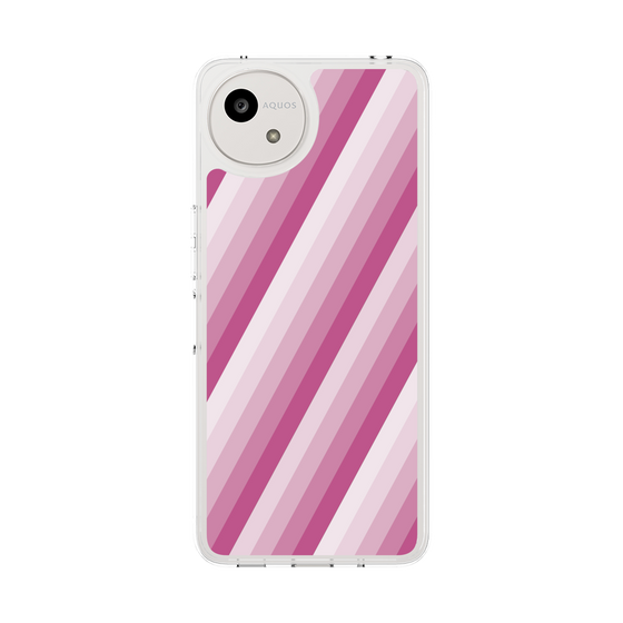 Slim Protection Case［ Middle Stripe - Pink ］