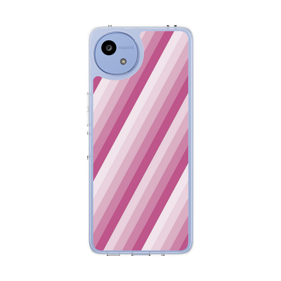 Slim Protection Case［ Middle Stripe - Pink ］